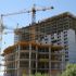 Multi-story building construction site